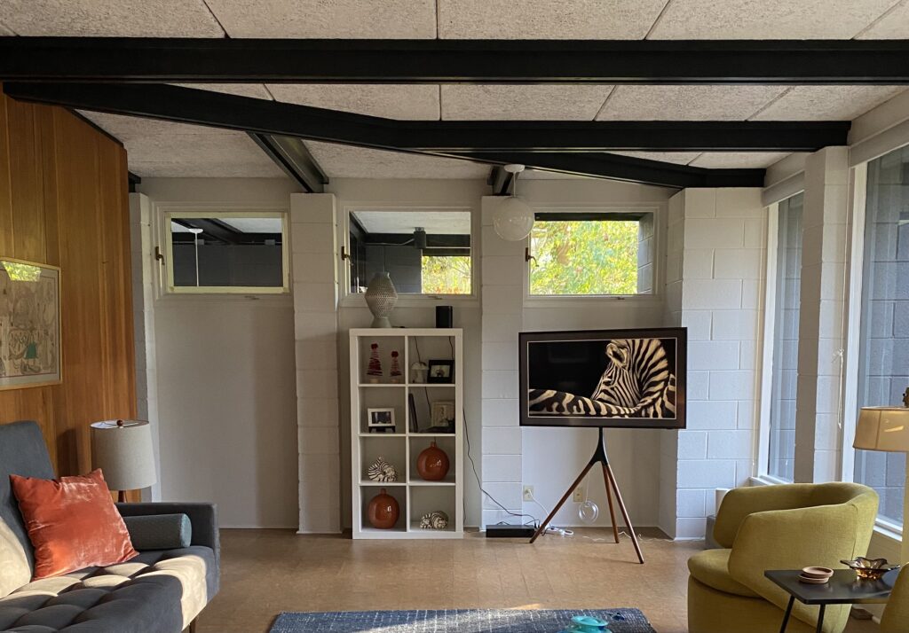Interior painting and living room renovation by Jackie Zam Art & Design LLC in Mound, MN