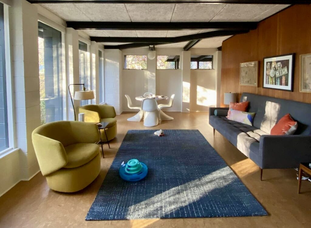 Interior painting and living room renovation by Jackie Zam Art & Design LLC in Mound, MN
